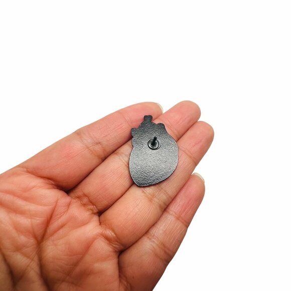 ⭐Anatomical Human Heart Shape Enamel Pin Brooch  Pink Blue Trans Heart Pride New - Picture 3 of 5